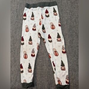 Little One Shop Gnome Print Pajama Pants - Cozy Bamboo Holiday Sleepwear 12-18m